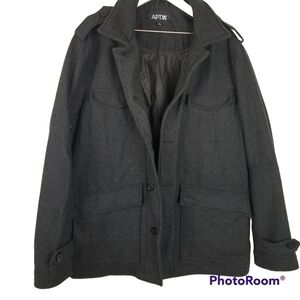 Men's Apt. 9 Wool Peacoat Jacket/Coat Hrey Business Casual
